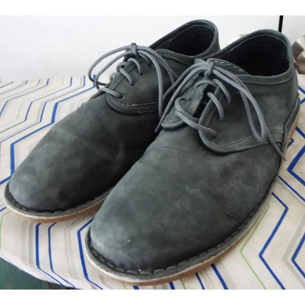 Oliberte Blue Suede Leather Oxford Ethiopia Africa Men 12 Brogue Business Casual